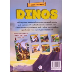 Box com 6 Minilivros | Dinos | Capa Dura