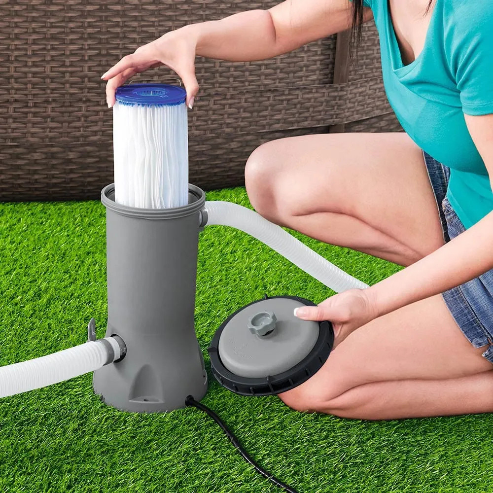 Kit Bomba Filtrante Intex 3.785 L/H para Piscinas com 3 Cartuchos Refil Tipo A — imagem 2 de 2