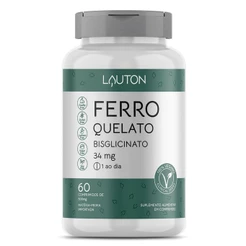 Ferro Quelato Bisglicinato - 60 Comprimidos - Lauton Nutrition