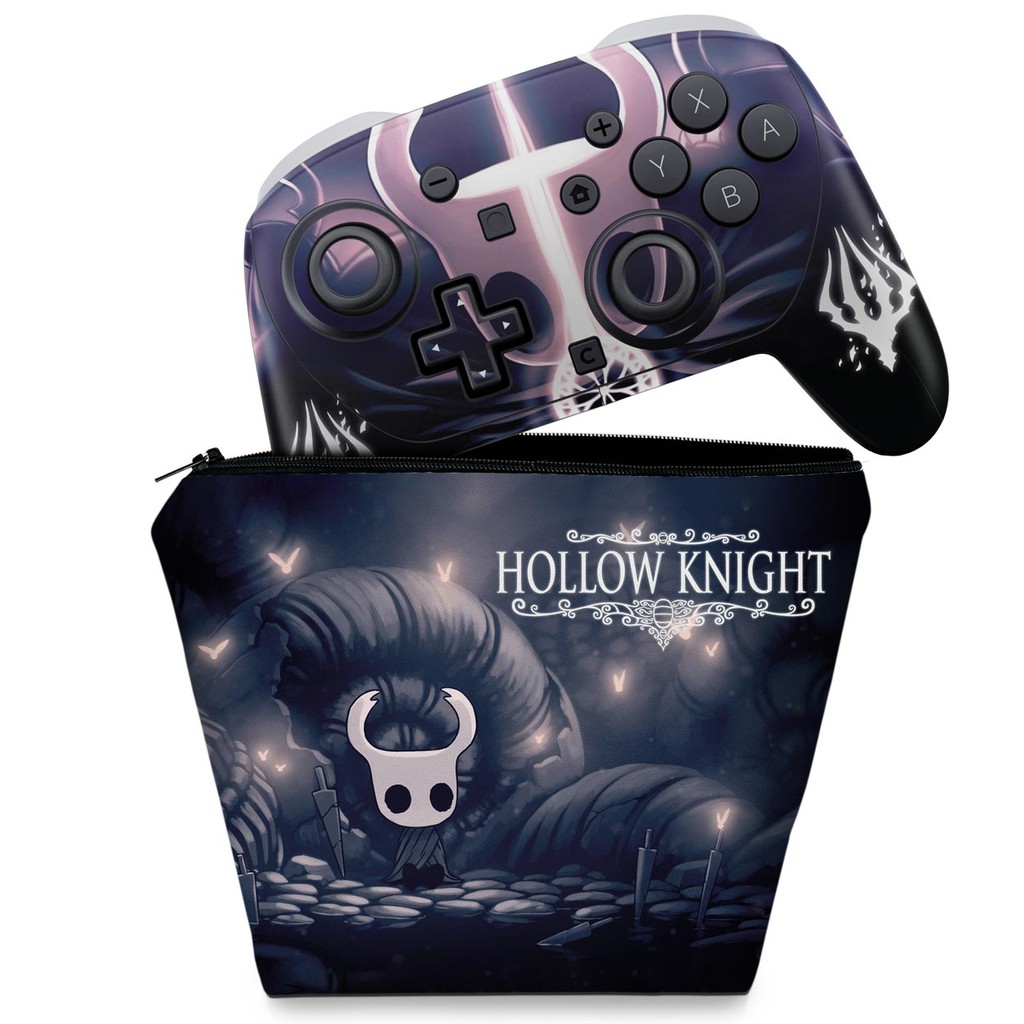 Capa Case e Skin Anti-Rage para Nintendo Switch 2 Pro Controle - Hollow Knight