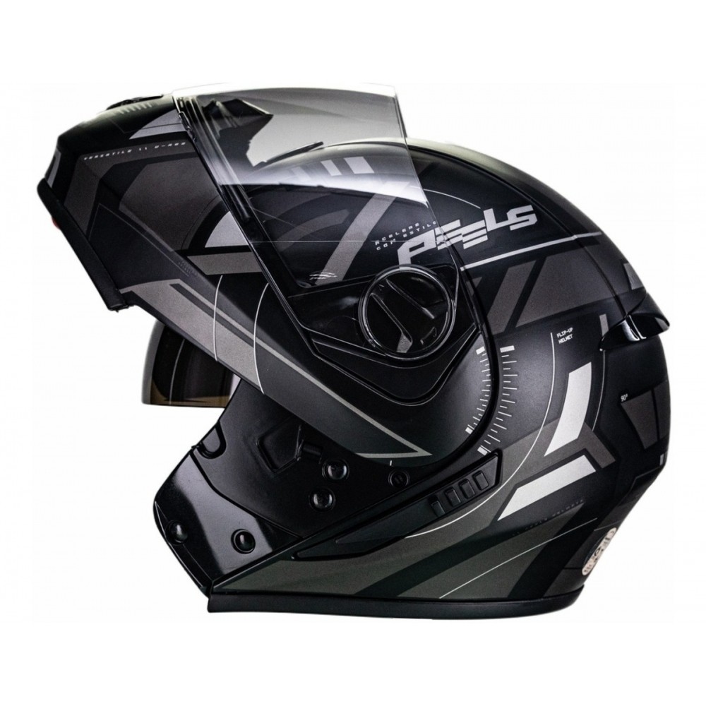 Capacete Moto Robocop Peels Urban U-RB2 Dynamic Escamoteável Com Óculos