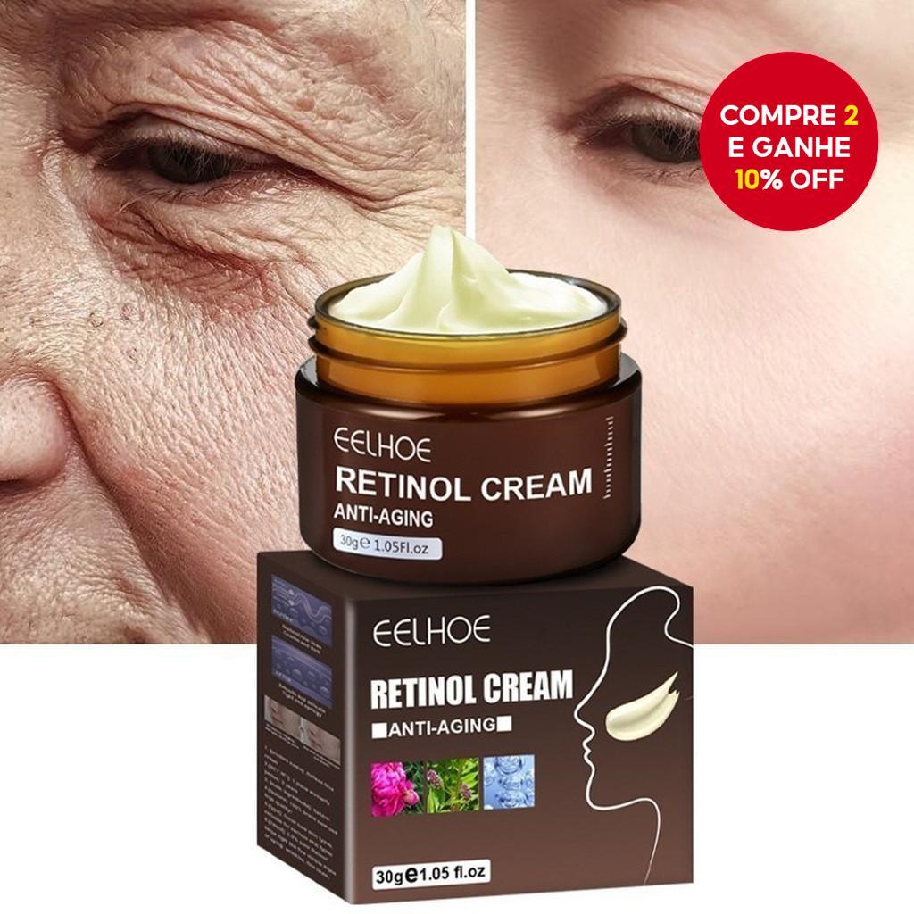  Creme de Retinol para Rugas, Creme Facial Antienvelhecimento com Retinol, Creme para Firmar a Pele do Rosto, Hidratante