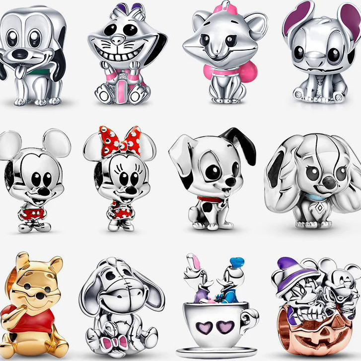 Prata 925 com pingente de amuleto adequado para pulseira clássica DIY em Oferta na Shopee