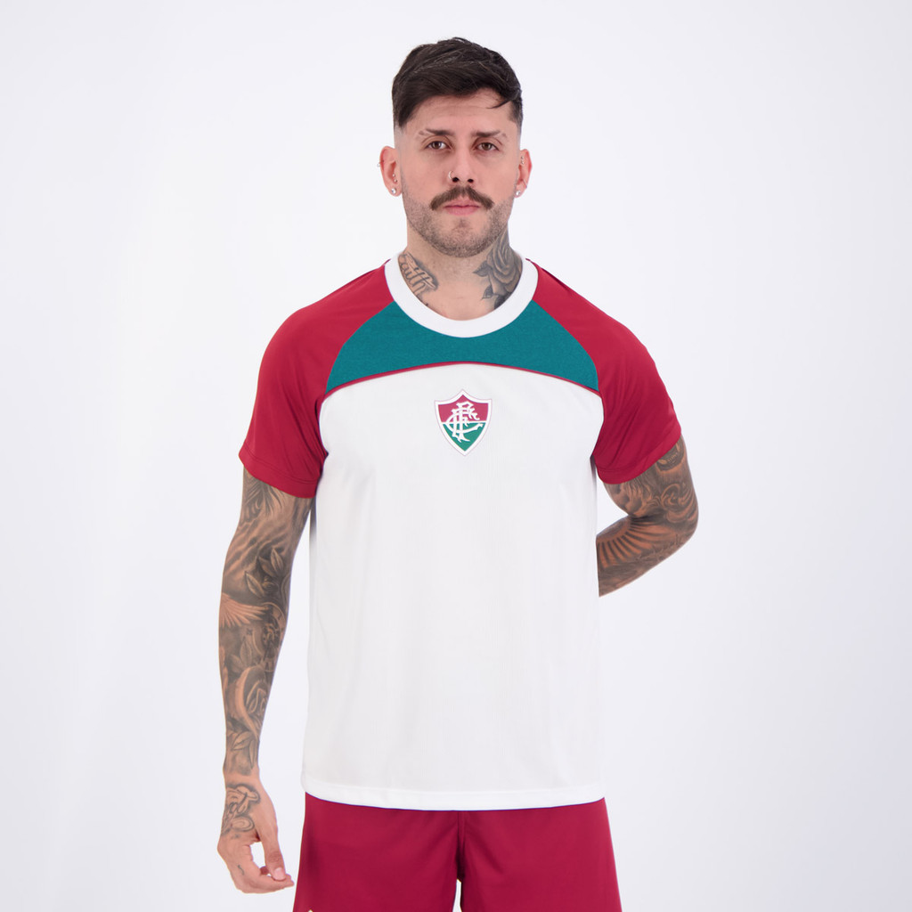 Camisa Fluminense Timbre Branca em Oferta na Shopee