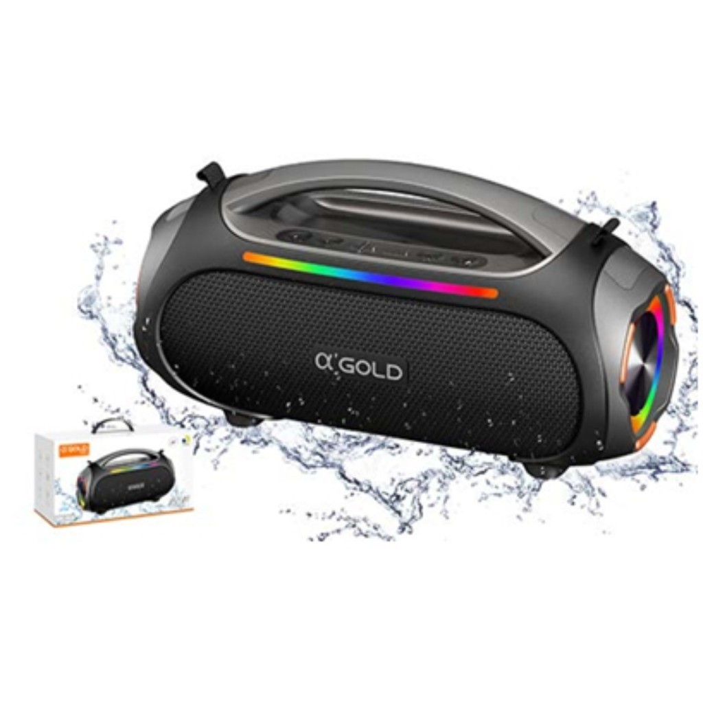 CAIXA DE SOM SM-30A IPX6 60W ALTO POTENCIA SEM FIO RGB BASS BOOST A PROVA DA AGUA