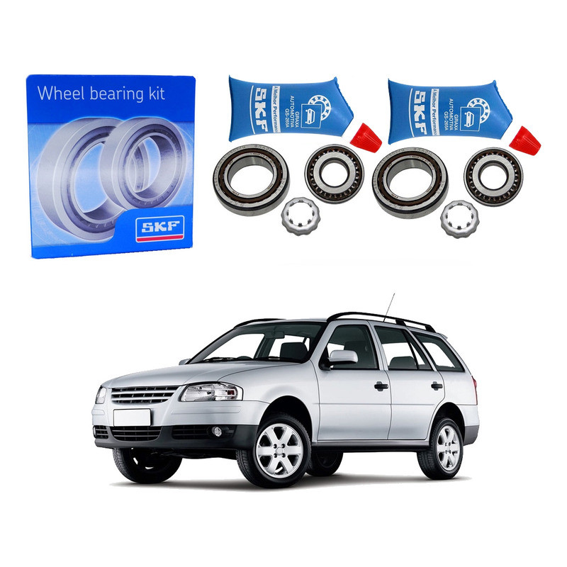 Par Kit Rolamento Roda Parati G4 1.6 2006 A 2013