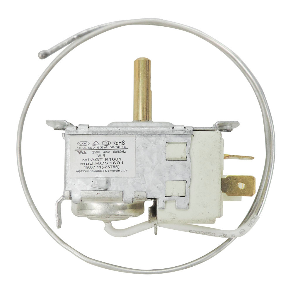 Termostato Ar Condicionado de Janela Brastemp e Consul 7.000 A 30.000 BTUS  50/60 HZ  125/250V  6A  com Chave Auxiliar (
