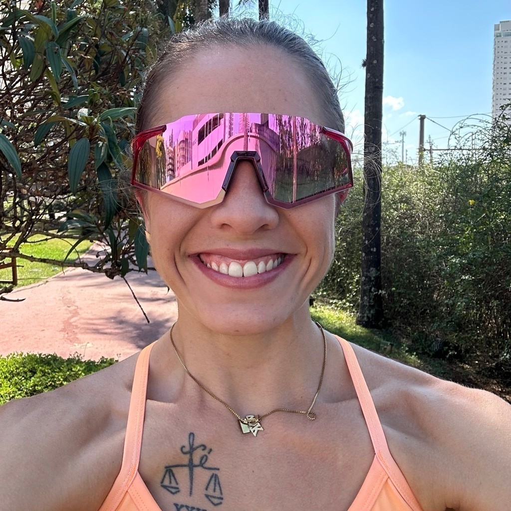 Óculos Esportivo FLOWMAX Vermelho com Rosa - Baixa Pace®