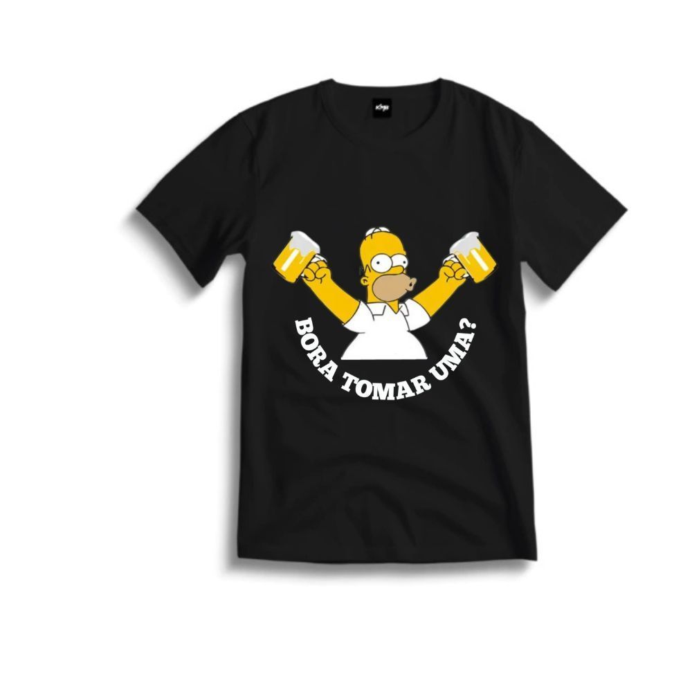Camisa Camiseta Estampa Clássica Beer Cerveja Frase Bora Tomar Uma Manga Curta em Promoção em Oferta na Shopee