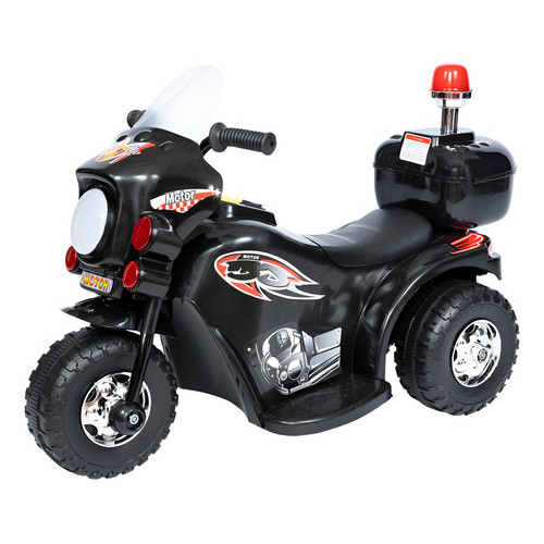 Mini Moto Elétrica Infantil 6v Motinha Elétrica Preta Preto