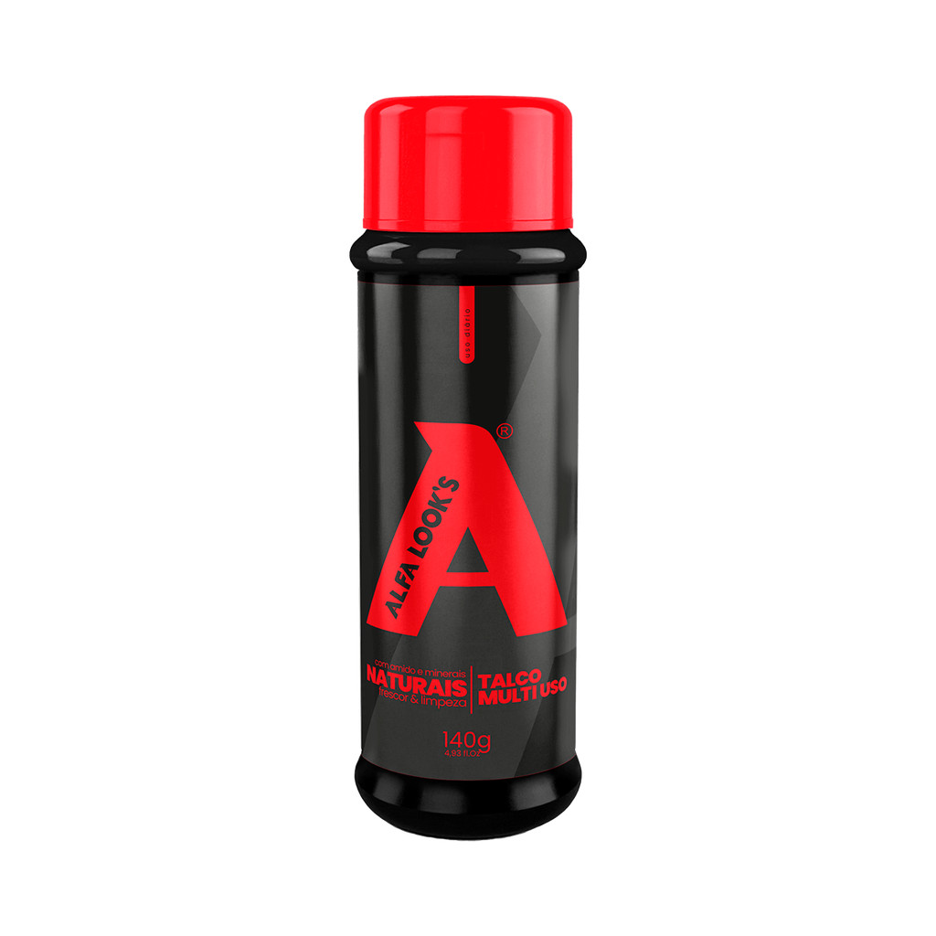 TALCO COM ATIVOS NATURAIS DE MULTI USO - ALFA LOOK'S 140G