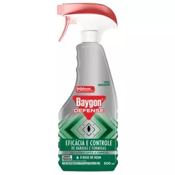 Inseticida Baygon Defense Mata Baratas e Formigas à Base de Água 500ml Borrifador