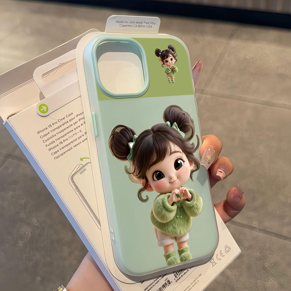 Capa Para Samsung S25 Ultra S24 Plus S23 S22 A17 A07 A26 A06 A16 A05 A15 A14 A13 A34 A23 A32 Bonito Menina Conchas Macia