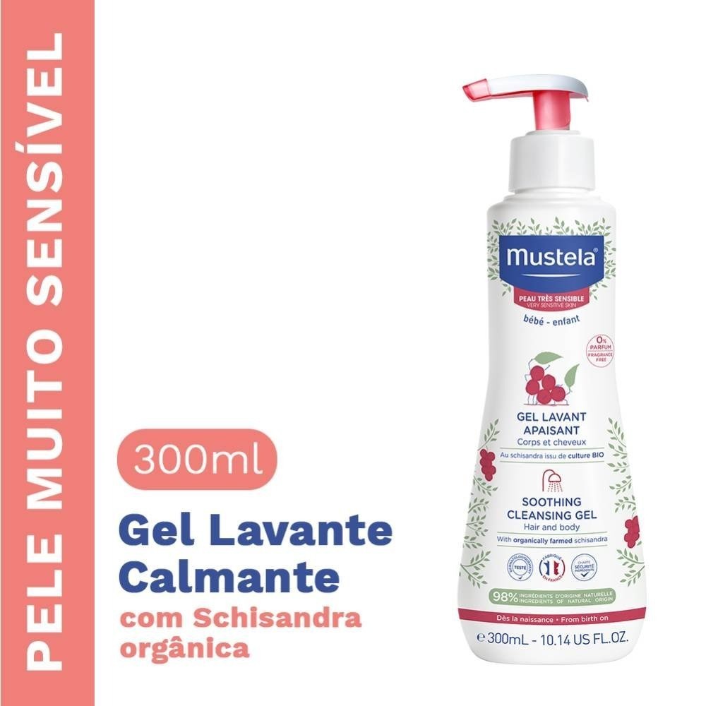 Gel Lavante Para Pele Muito Sensível Mustela 300ml
