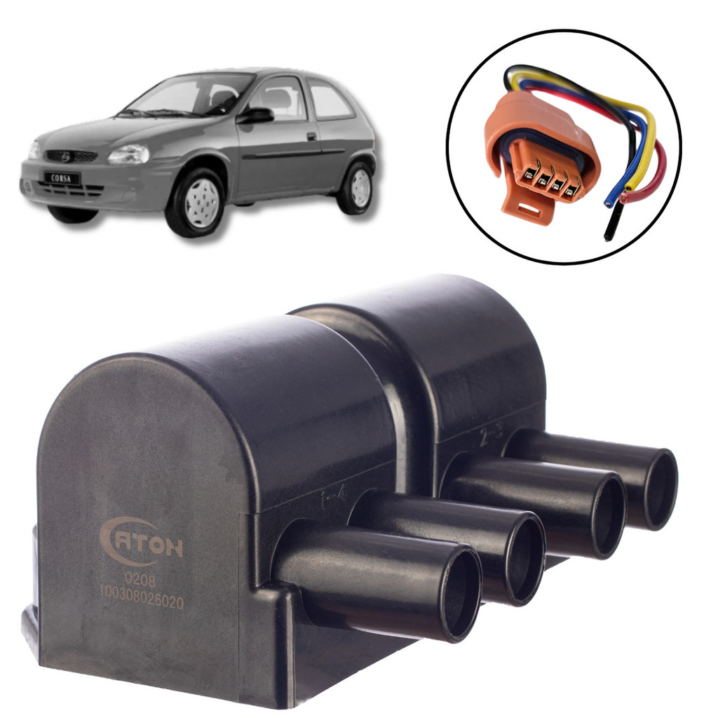 BOBINA DE IGNIÇÃO GM CORSA 8V/16V 1998/ DAEWOO LANOS NUBIRA