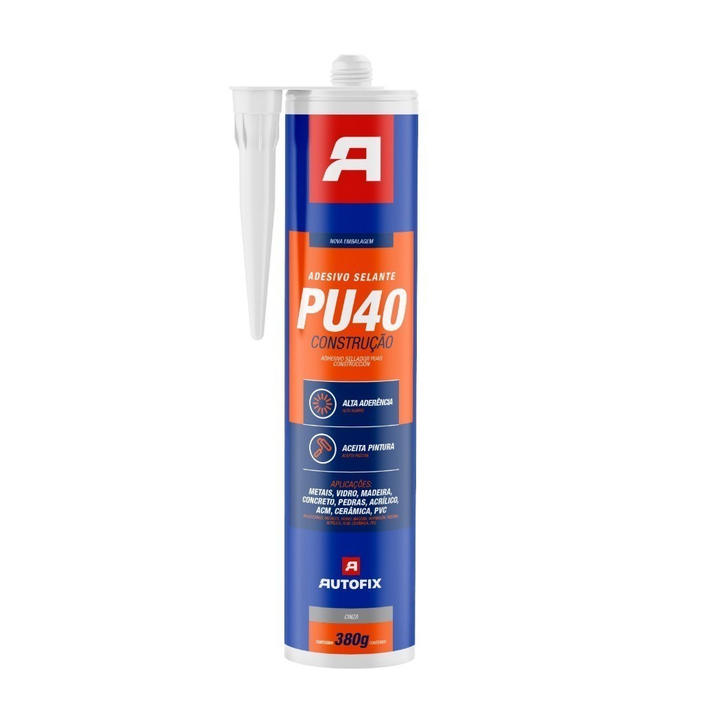 Kit 3 Selante Pu40- 1x Cinza e 2x Branco Profissional 380g Construção