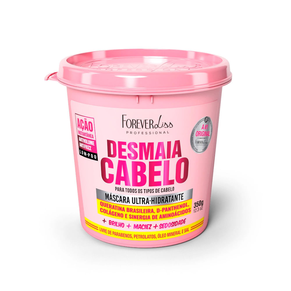 Máscara Capilar Ultra Hidratante Desmaia Cabelo Forever Liss 350g