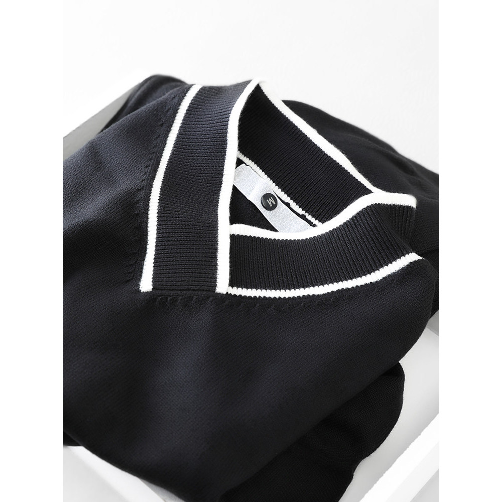 Suéter quer usar Este é tão lindo suéter masculino outono inverno estilo forro de lã engrossado com decote em V
