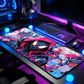 Mouse Pad Grandes Heróis Marvel Estilo Homem-Aranha Base De Arte De Rua Antiderrapante De Alta Precisão Para PC Notebook