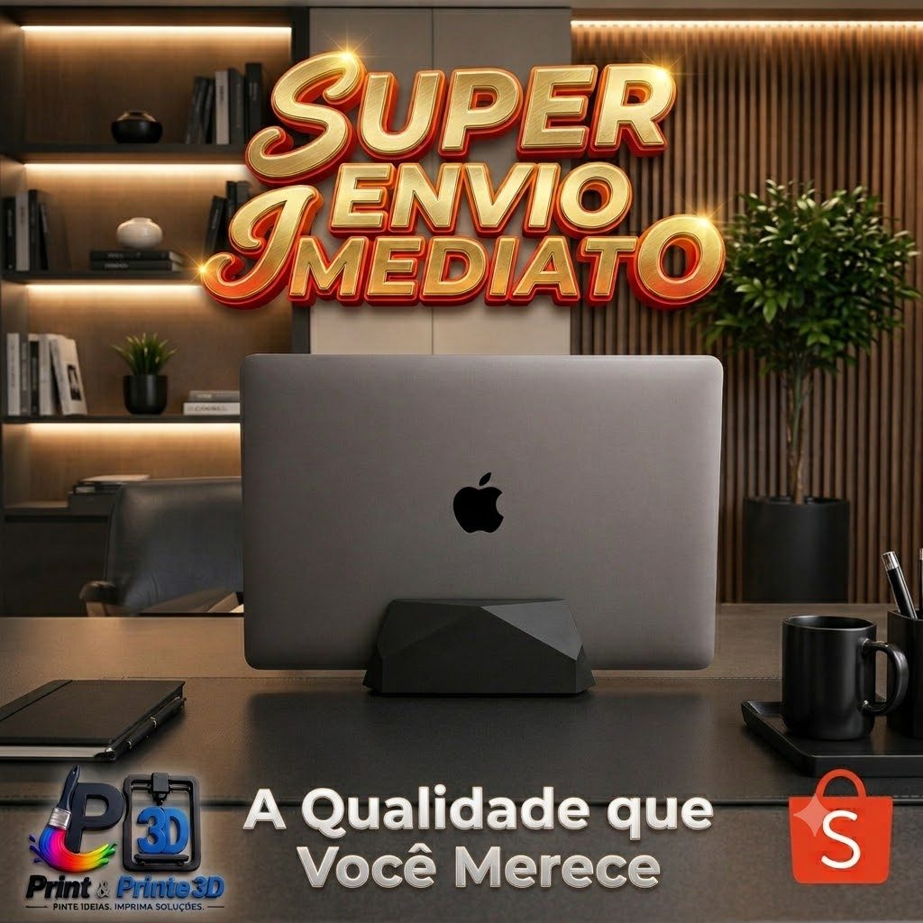 Suporte Vertical para Notebook Premium | Design Minimalista, Elegância e Organização Profissional