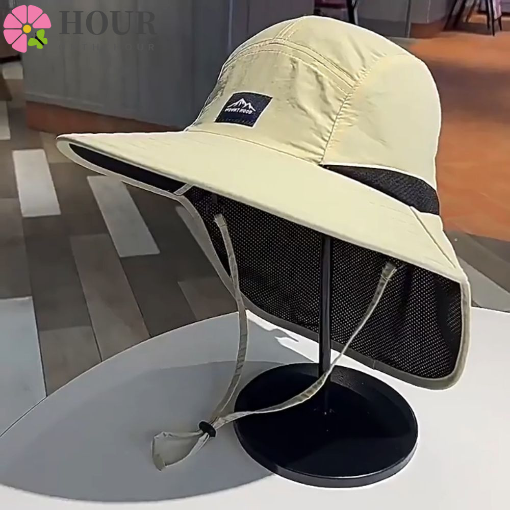 Chapéu de Pescador HOUR, Chapéu Bucket, Proteção Solar, Chapéus para Caminhada, Bonés de Pesca de Aba Larga com Proteção