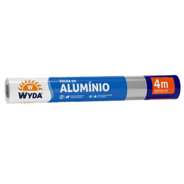Papel alumínio Wyda 4m x 30cm