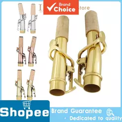 Saxofone Soprano Curvado Em Linha Reta , 2 Peças De Alta Qualidade , Ouro , Prata , Bronze , Pescoço Dobrado , Instrumen