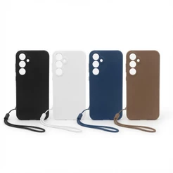Capa Compativel com S23 FE S24 FE S25 FE S25 S26 ULTRA PLUS com Forro de Veludo e Pulseira de Mão