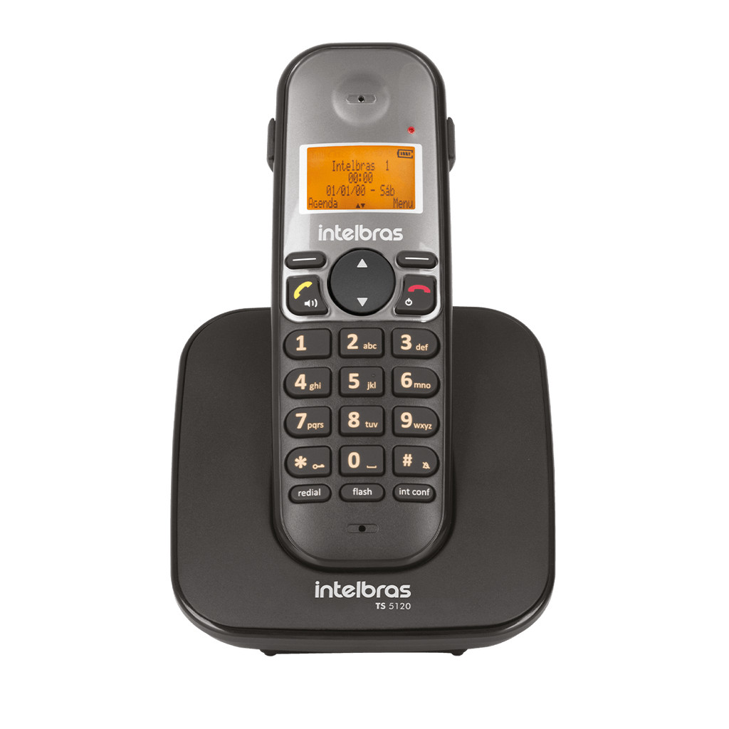 Telefone Sem Fio Digital TS 5120 Preto Intelbras 