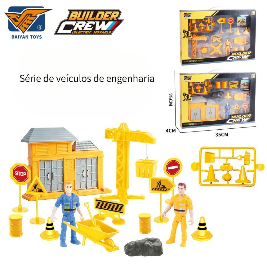 Conjunto De Brinquedos " Construction World " : Cenas De Construção Simuladas , Comece Uma Jornada Divertida 1QQB