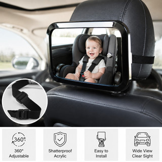 1/2 Pcs Espelho Retrovisor Do Assento Do Carro,AcessóRios De SegurançA Para BebêS. 