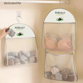 Saco De Armazenamento De Roupa Interior Pendurado Na Parede Malha Respirável Sos Organizador De Guarda-Brinquedo Boneca