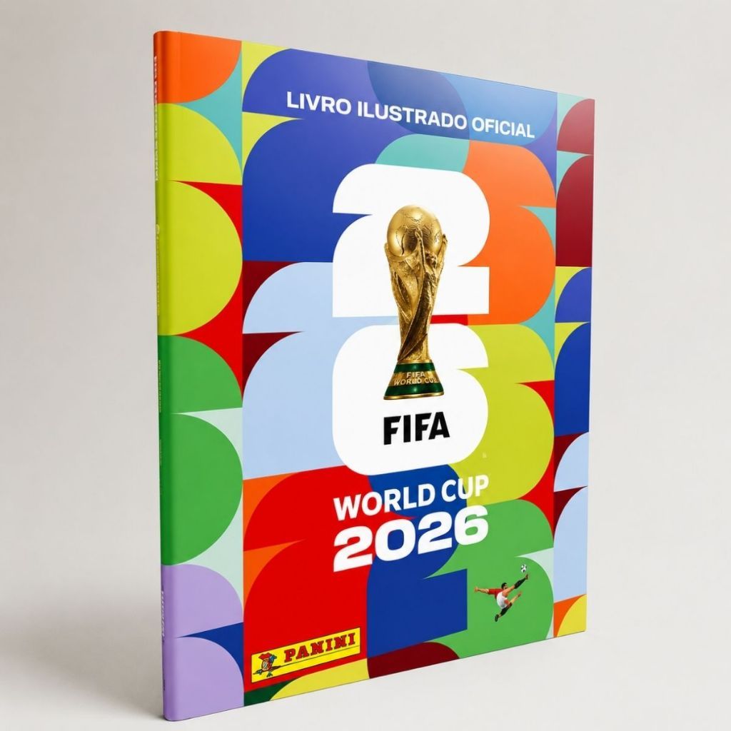 Álbum Capa Mole Brochura Copa Do Mundo 2026 e Figurinhas - FIFA WORLD CUP 2026