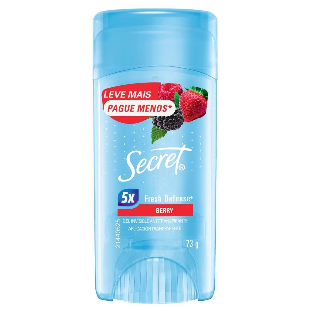 Desodorante Antitranspirante Secret Gel Berry 73g Leve Mais Pague Menos