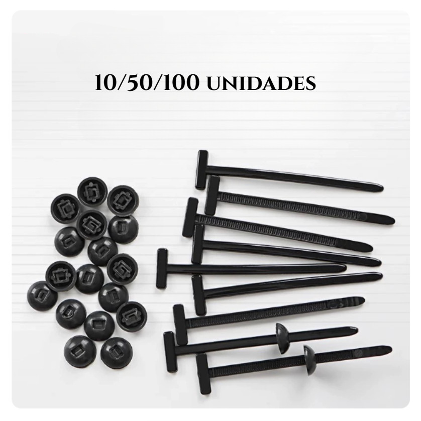10/50/100 Unidades De Fivela Cabo Universal De Nylon Reforçado Laços De Travamento Presilha Automotiva ANJIN.B