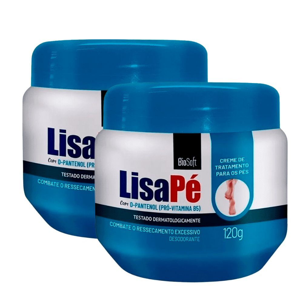 Kit 2 Creme Lisa Pé D-Pantenol Bio Soft 120g