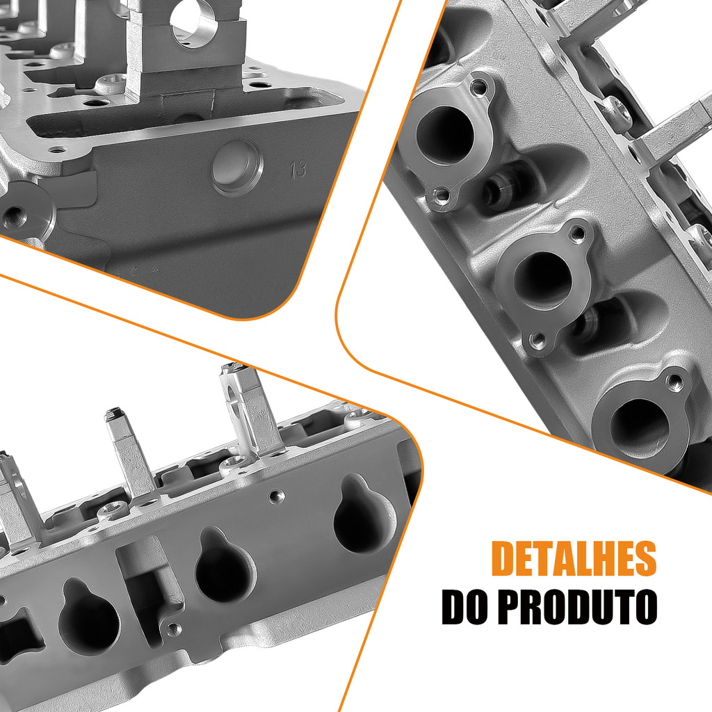 Cabeçote Motor Para Ford Zetec Rocam 1.6 8v Gasolina / Flex · foto 2
