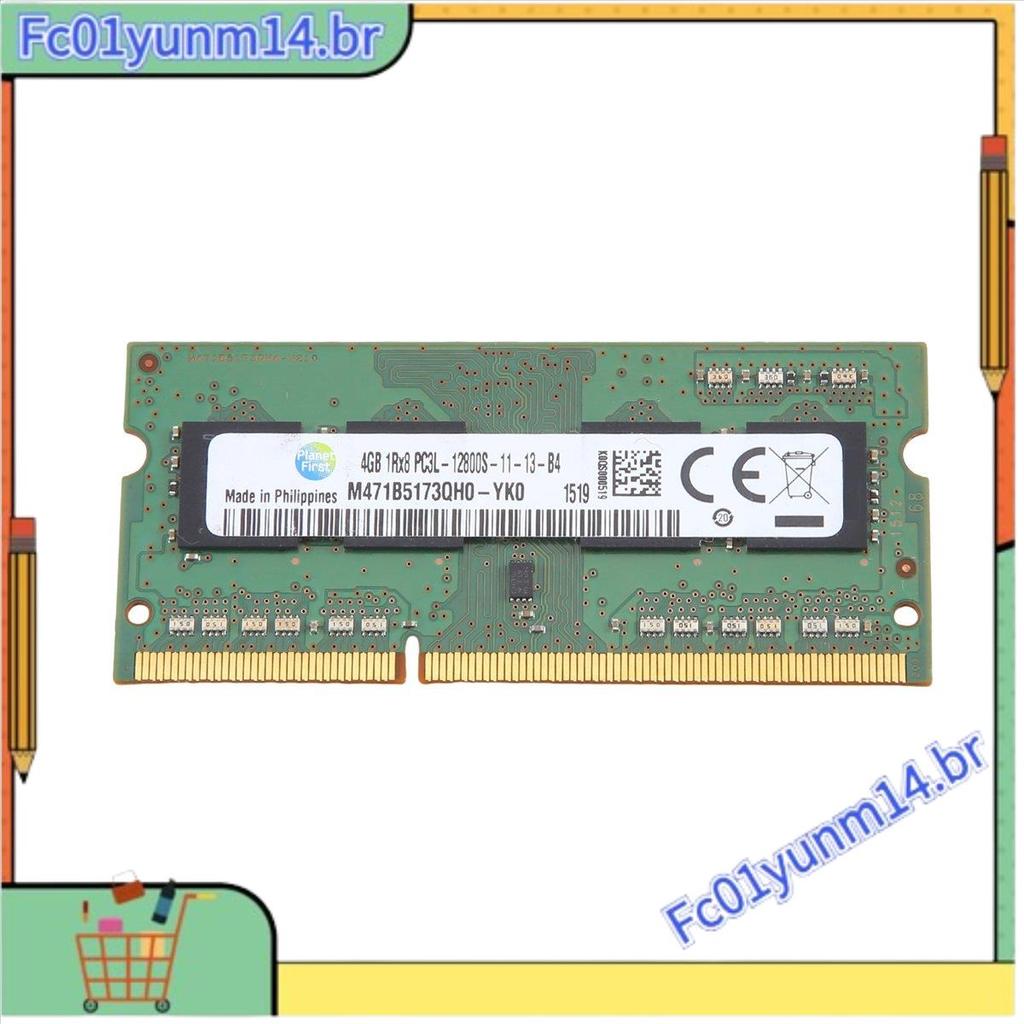 Memória RAM DDR3 4GB Para Laptop 1600Mhz PC3 12800 1RX8 1.35V 8 IC SODIMM Apenas