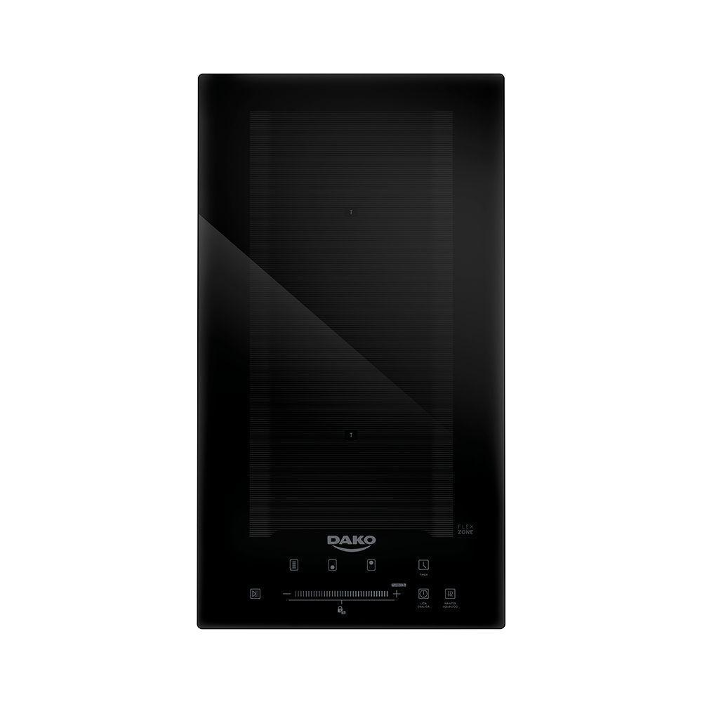 Cooktop de Indução Dako 2Z Flexone 2 Bocas Vidro Temperado Preto 220V