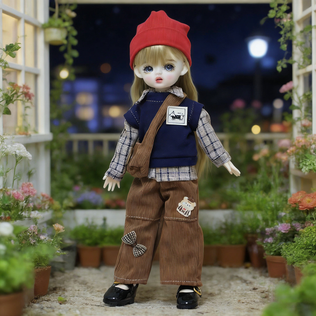 [Estoque pronto] 6 pontos bjd roupas de bebê Akagi corpo GL corpo vara 30cm roupas de bebê fantasma mãe boneca Lolita ve