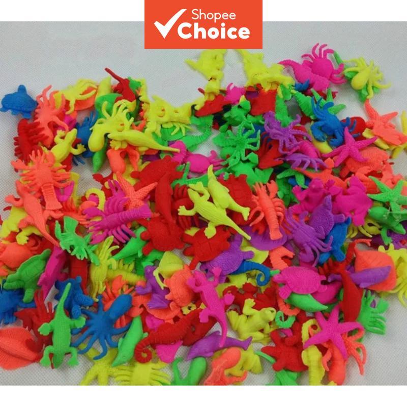 Mundo Animal Diversos tipos de brinquedo de animais que crescem Brinquedos de biologia marinha Plásticos brinquedos de