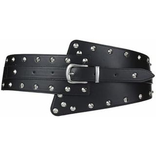 Cinto Largo Cravejado Fivela Punk Corrente Traje Para Envoltório Vestido Cintura Terno Saia Jeans