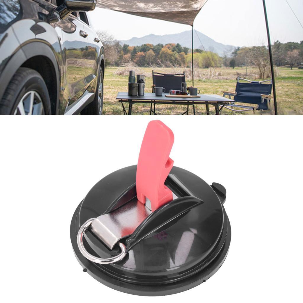 Toolgoing-br forte ventosa âncora com gancho de fixação barraca de acampamento do carro suporte de montagem do toldo