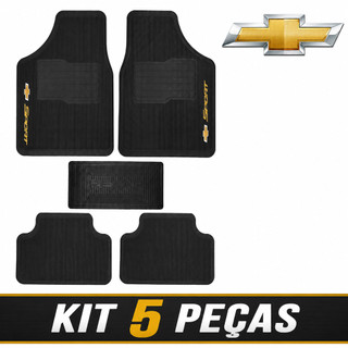 Tapete Borracha Chevrolet 5 peças Carro Automotivo Classic Corsa Prisma Onix Montana S10 Spin Cruze