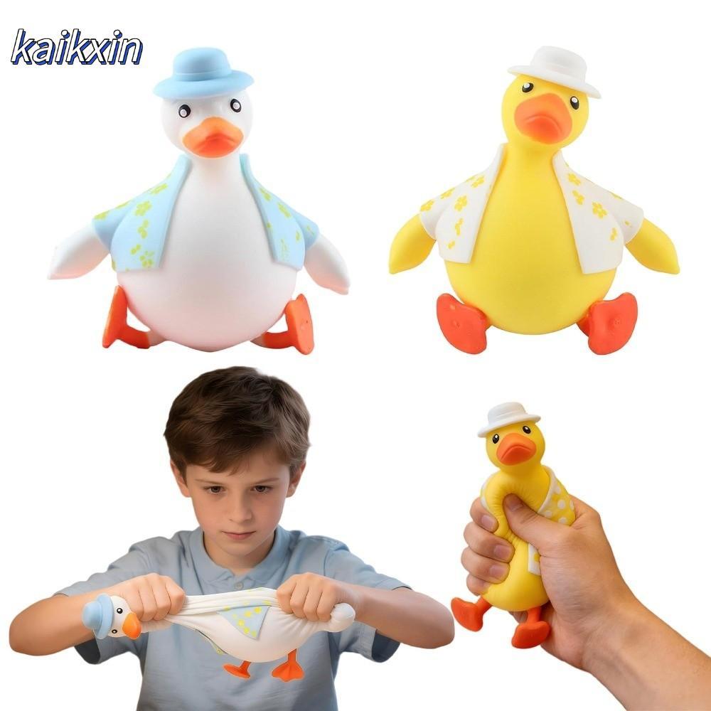 Brinquedos De Apertar Em Forma De Pato KAIKXIN , Brinquedo Sensorial De Ascensão Lenta Animal De Descompressão Sentado D