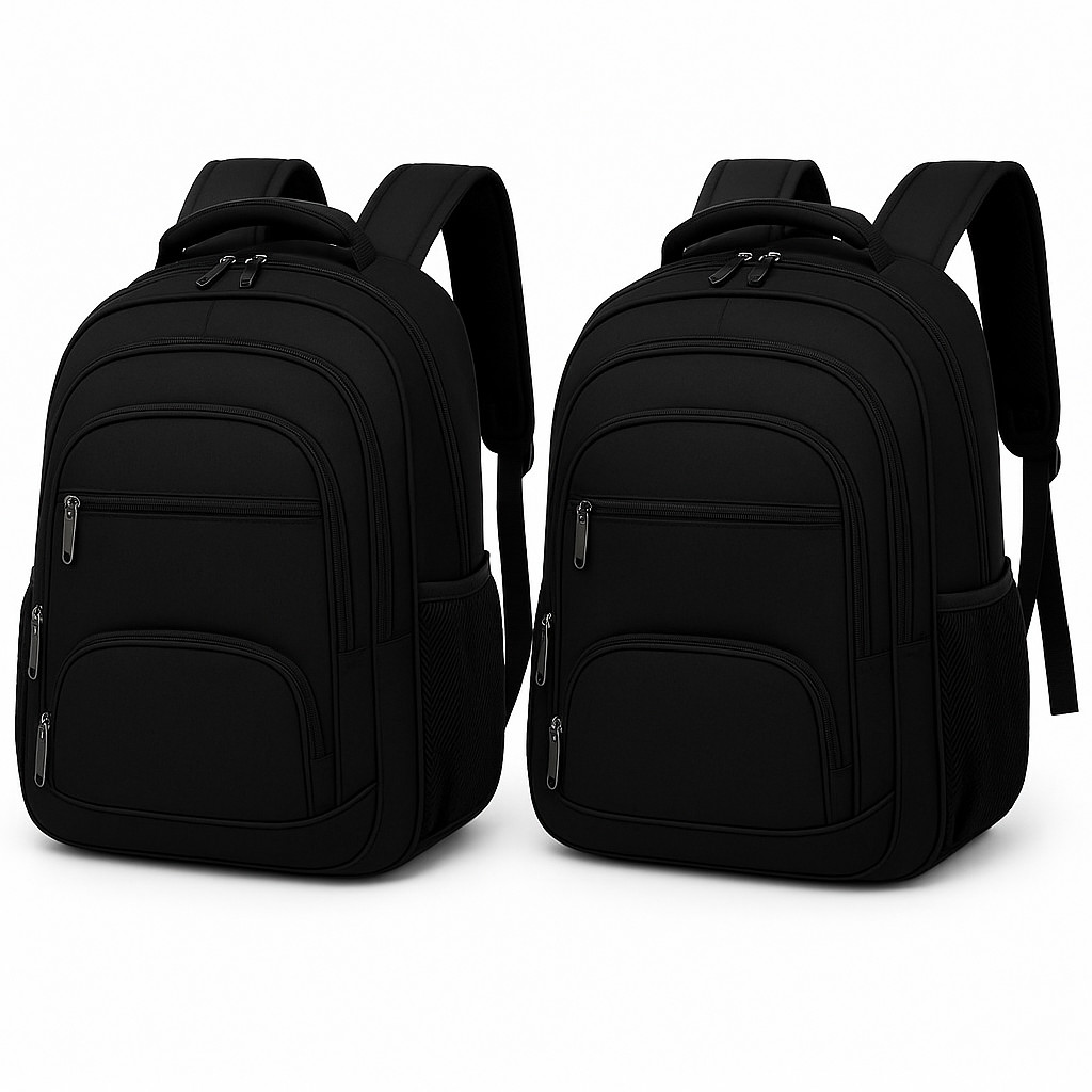 Kit 2 Mochila Masculina Impermeável Alça Forte Reforçada escola viagem dia dia mochila grande