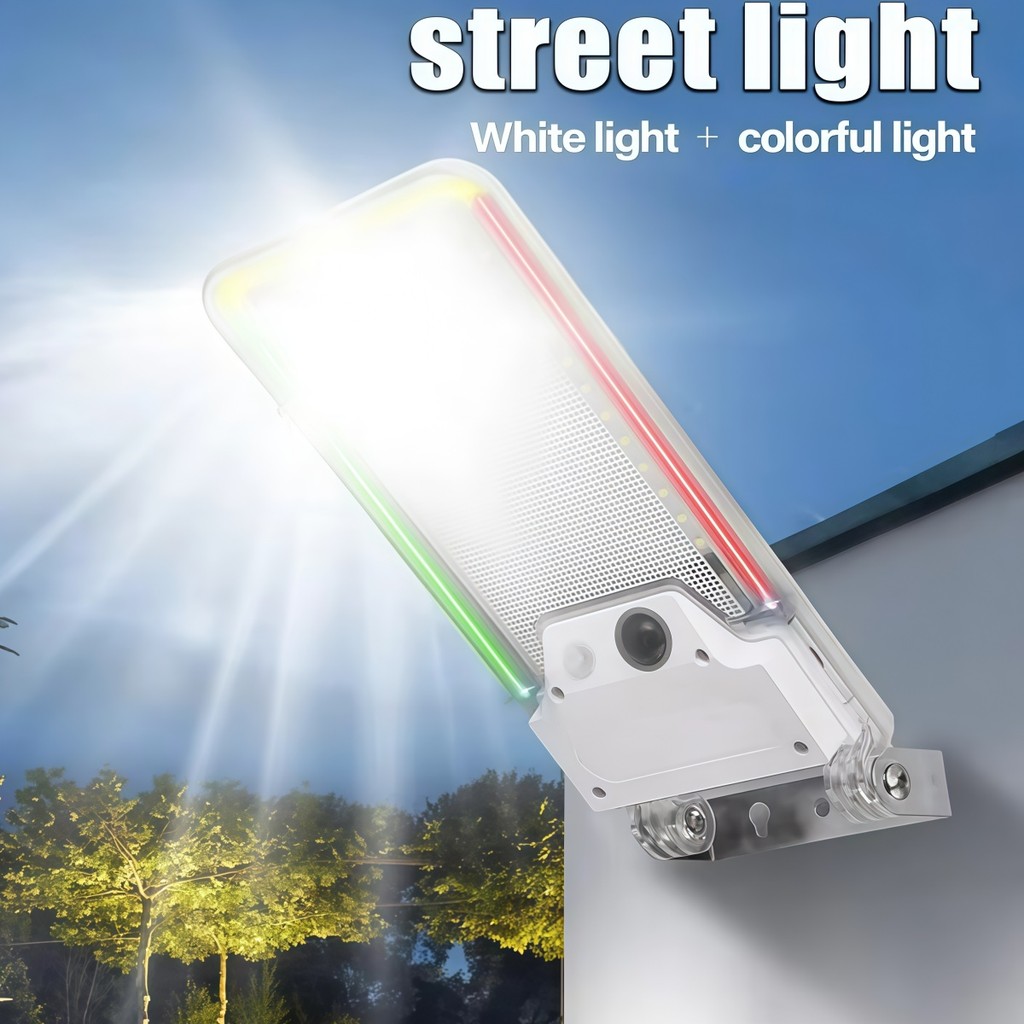 Luminária Poste Solar Luz Led C/Sensor de Movimento e Controle Remoto Resistente a Água BINGO