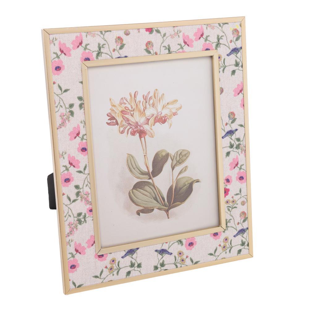 Porta-Retrato Blossom Garden 15cm x 20cm Dourado Metal