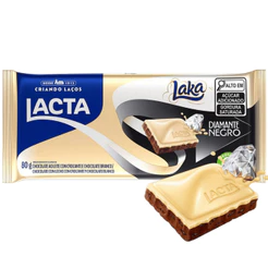 Chocolate branco e ao leite Diamante Negro Laka