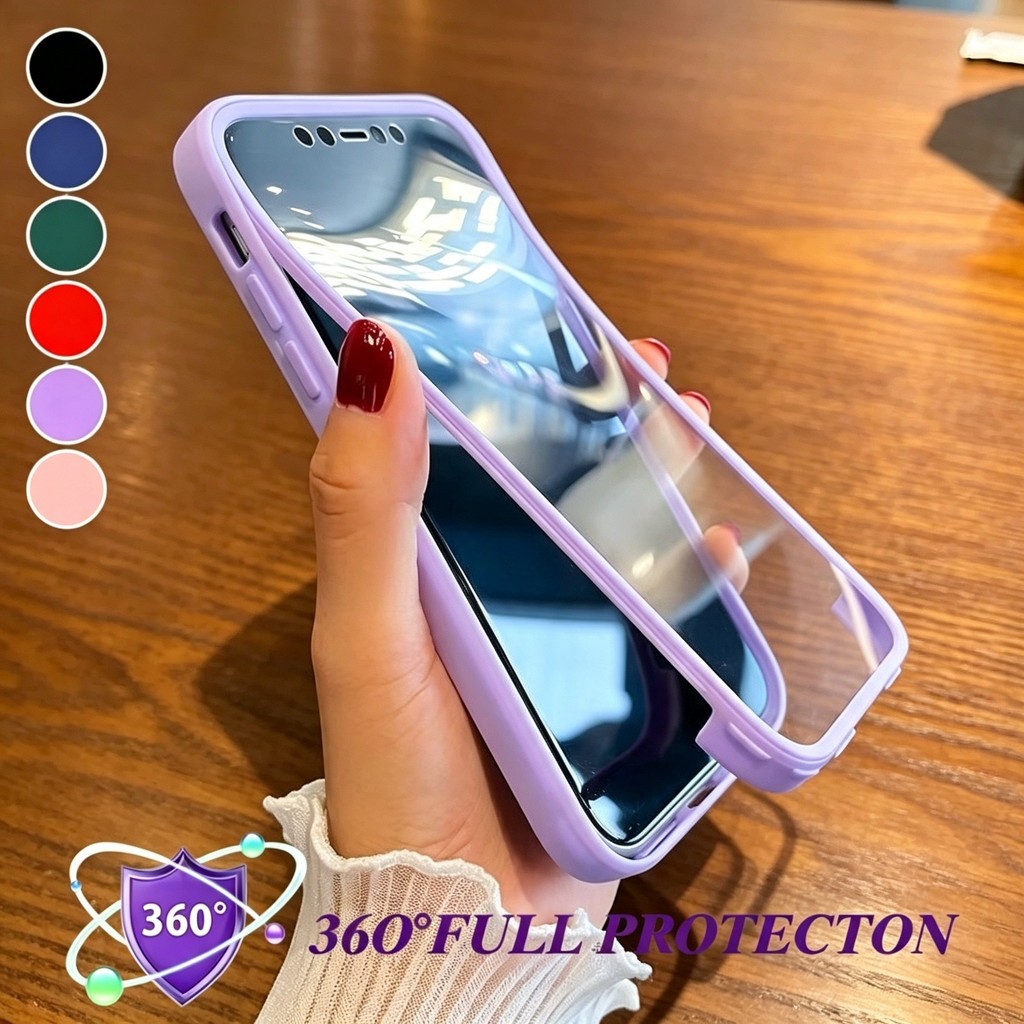 360 Protetor De Tela De Corpo Inteiro Caso Transparente Para Samsung Galaxy A08 A18 A07 A17 A27 A37 A57 A06 A16 A36 A56